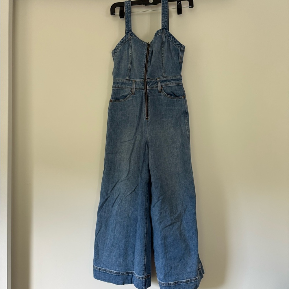 Alice + Olivia Blue Denim Jumpsuit